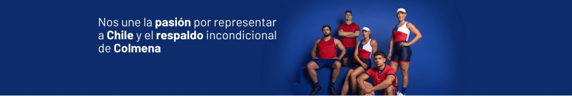 Deportistas de la selección chilena respaldados por Colmena